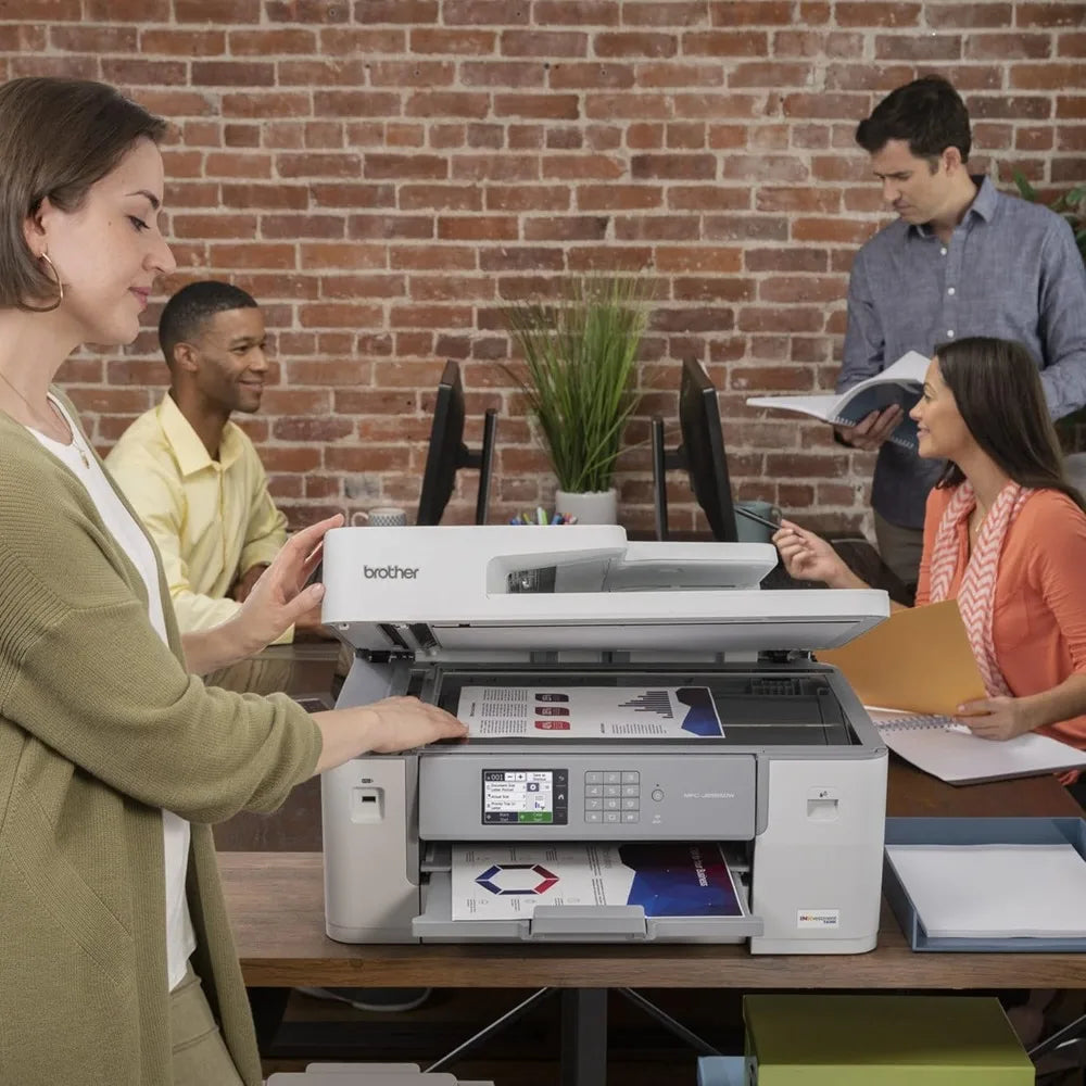 Office Products MFCJ6555DW INKvestment Tank Color Inkjet All-in-One Printer with up to 1 Year of Ink in-box1 and 11” x 17” Print