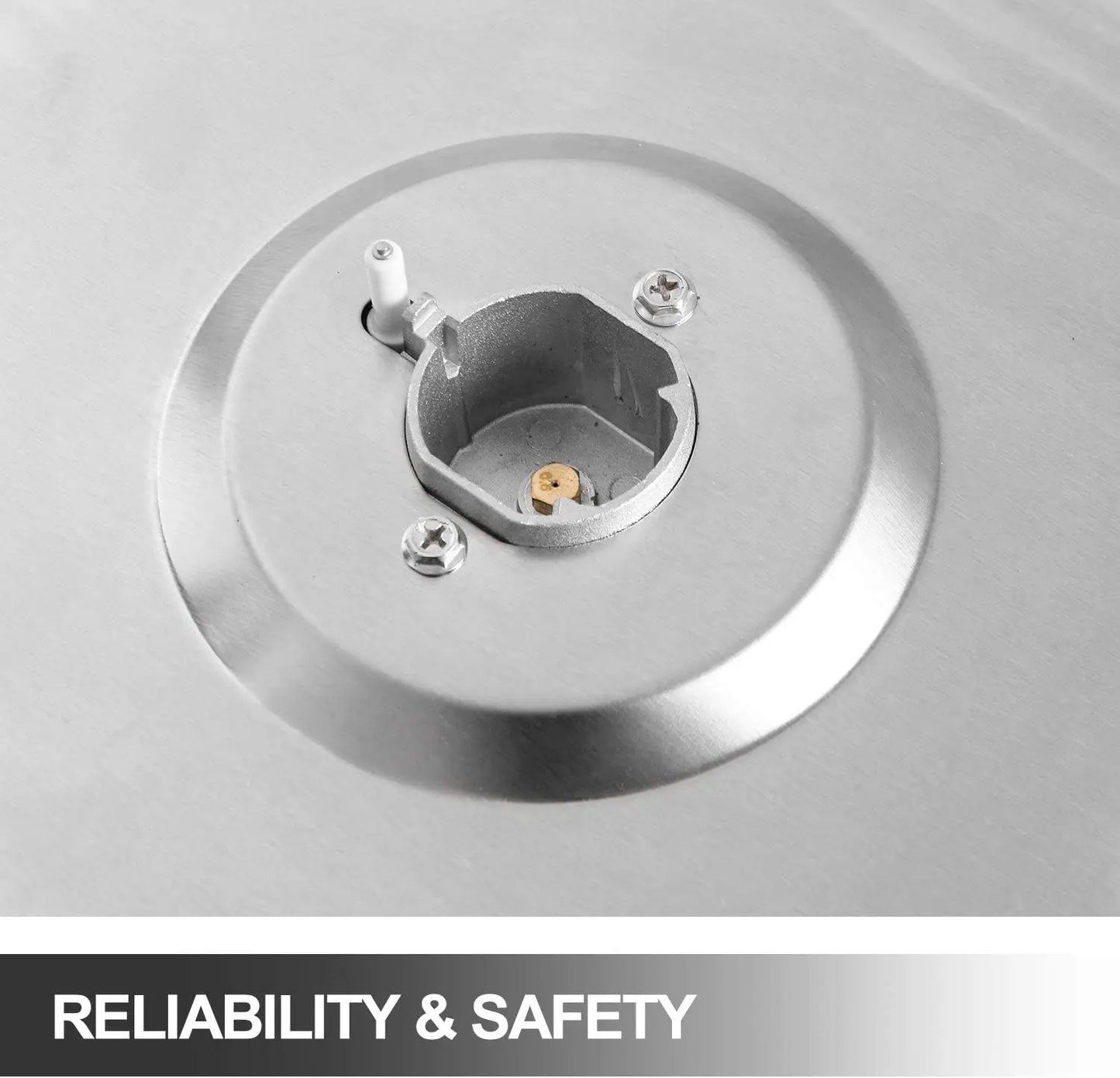 24'x20' 4-Burner Gas Cooktop Stainless Steel with NG/LPG Kit and Thermocouple Protection