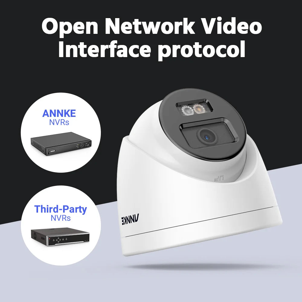 Annke 12MP POE HD Security Camera Dual Light H265+ IP Camera Human Vehicle Detect 512G SD Storage Video Surveillance 2.8MM Len