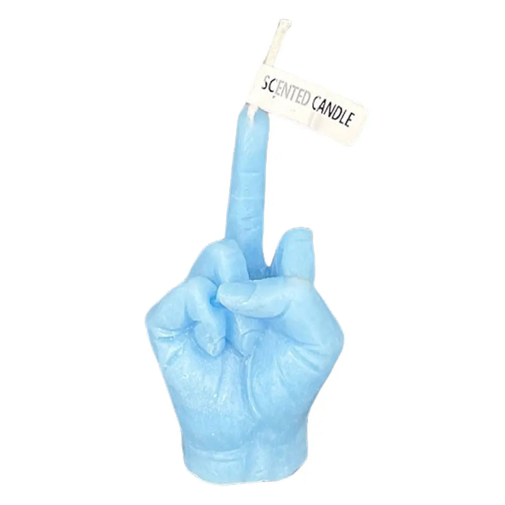 Middle Finger Scented Candle Funny Soy Wax Long Lasting Candle Aromatherapy Hand Gesture Candles Home Room Decor Ornaments