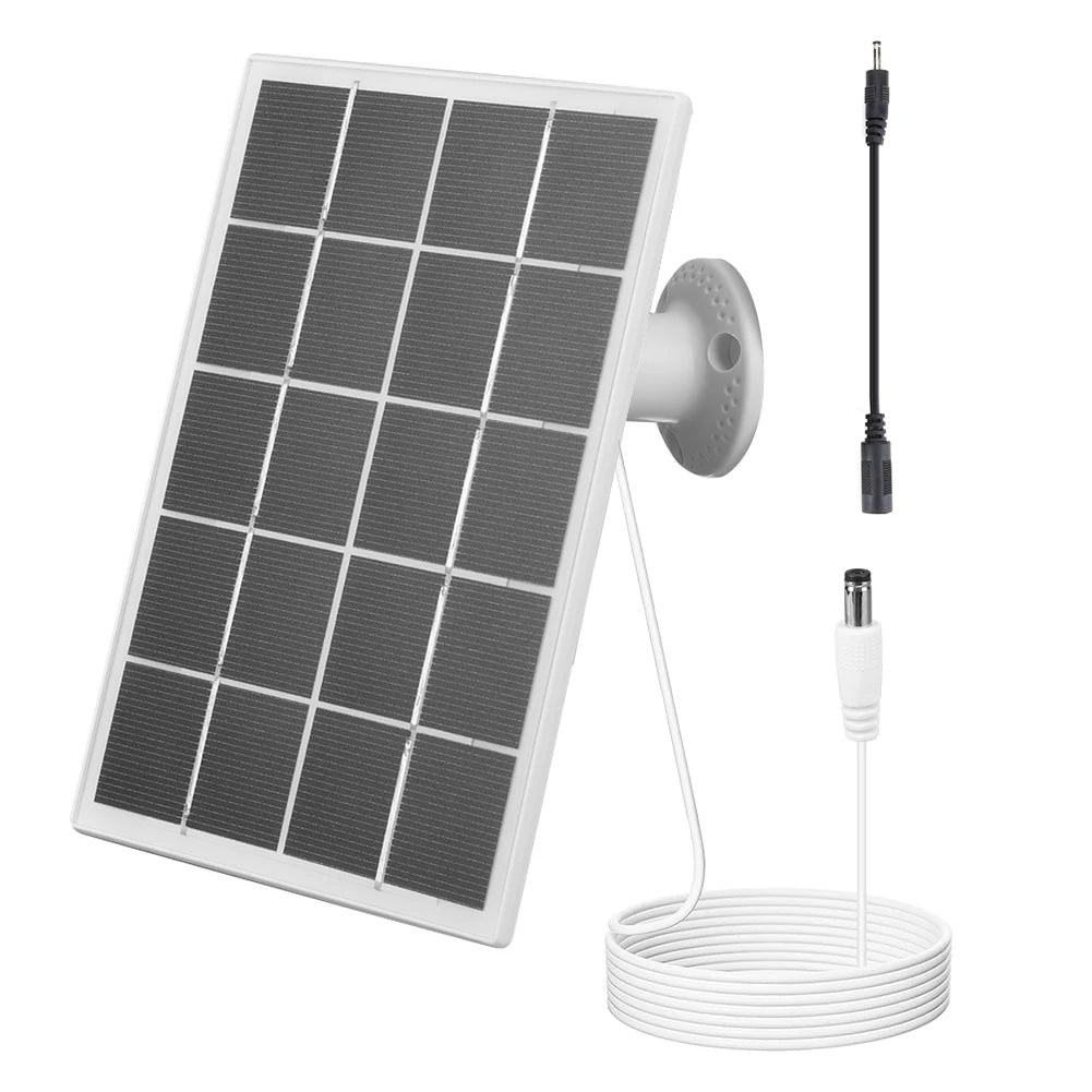 10W Solar Panel for Ring Camera Waterproof Camera Solar Panel 360° Adjustable Wall Mount for Ring Stick Up Cam/Spotlight Cam