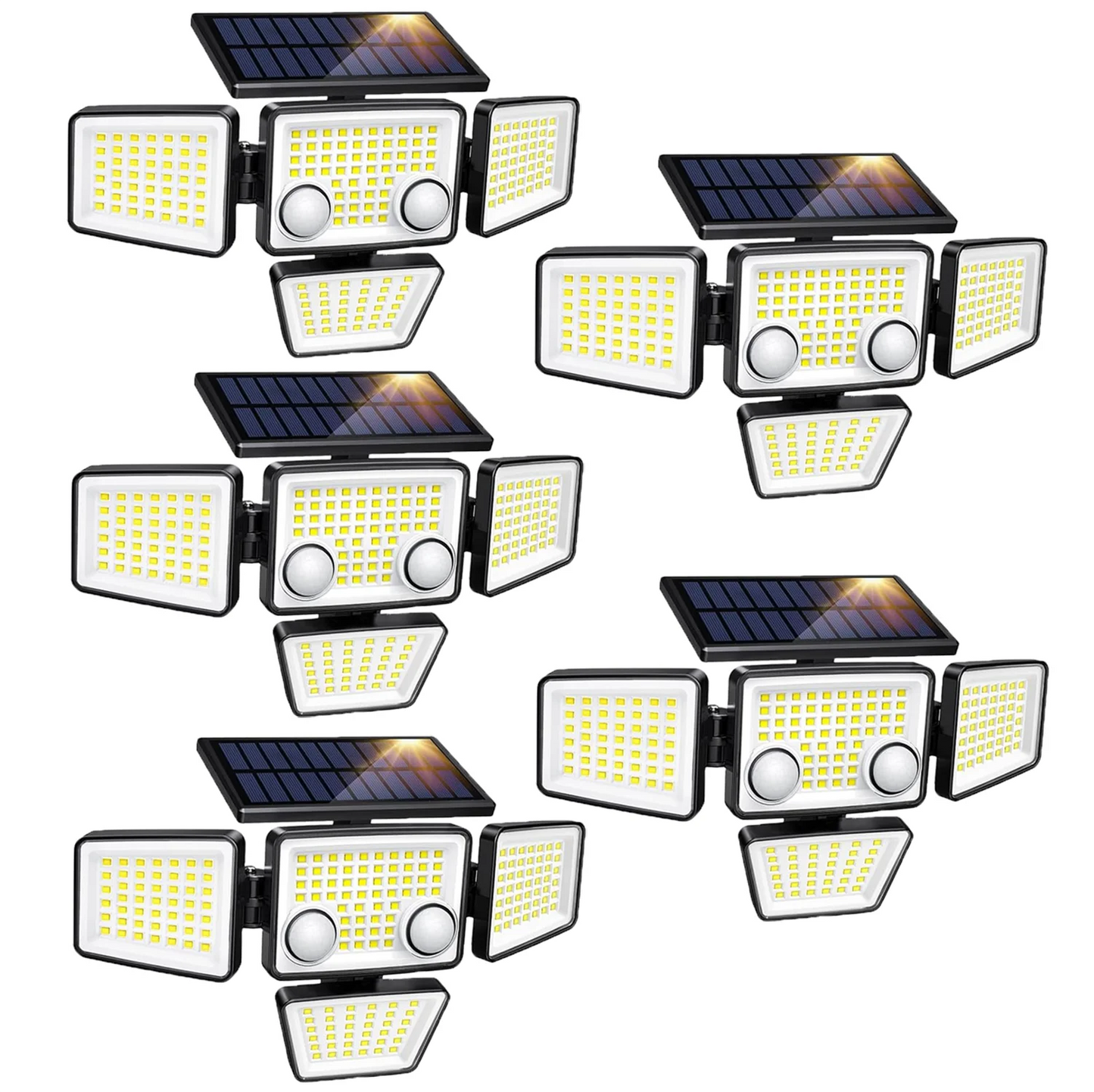 Solar Outdoor Lights - 3000LM 188 LED Motion Sensor Lights Solar Flood Security Lights for Backyard Yard Patio