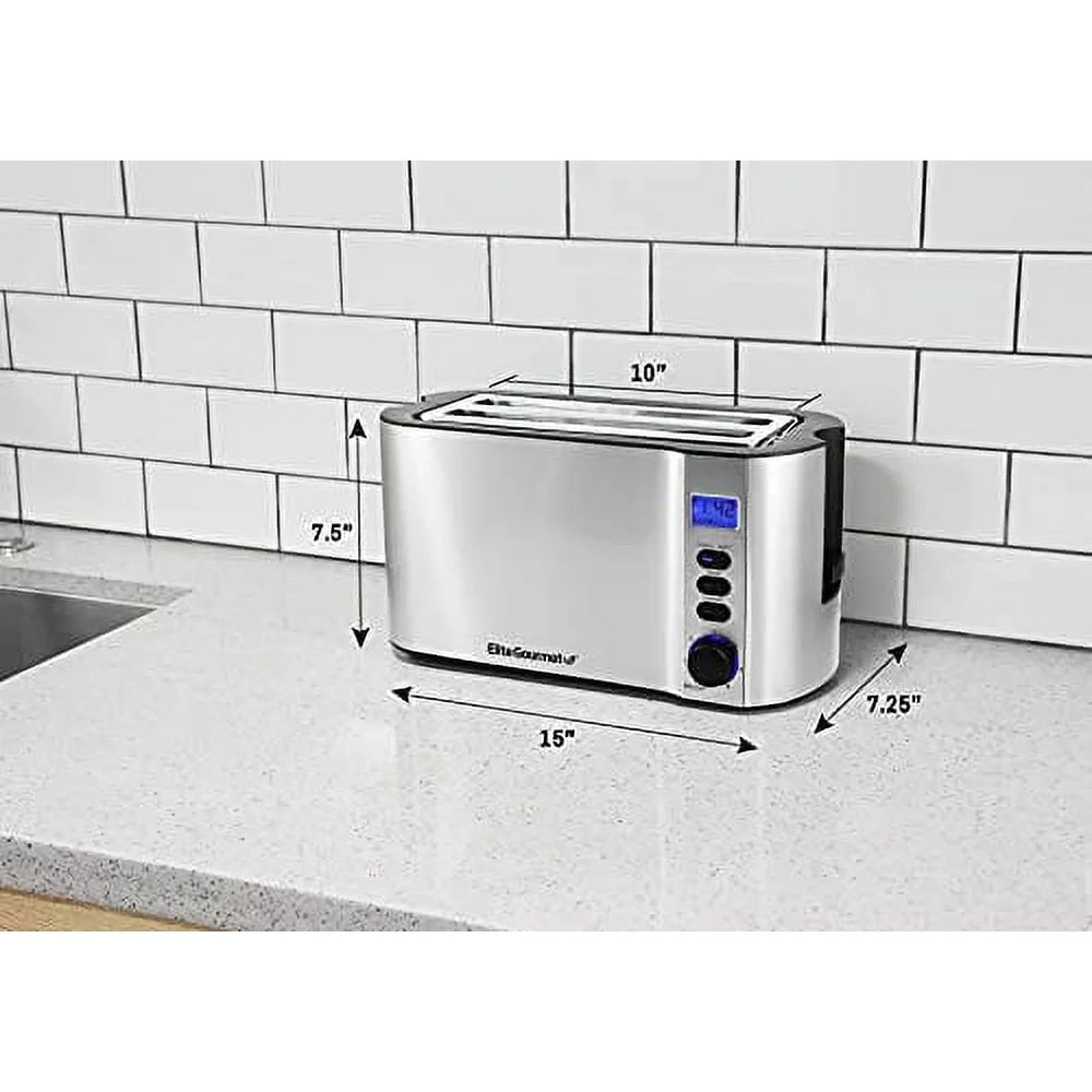 XMSJ Digital Stainless Steel Toaster With LED Display
