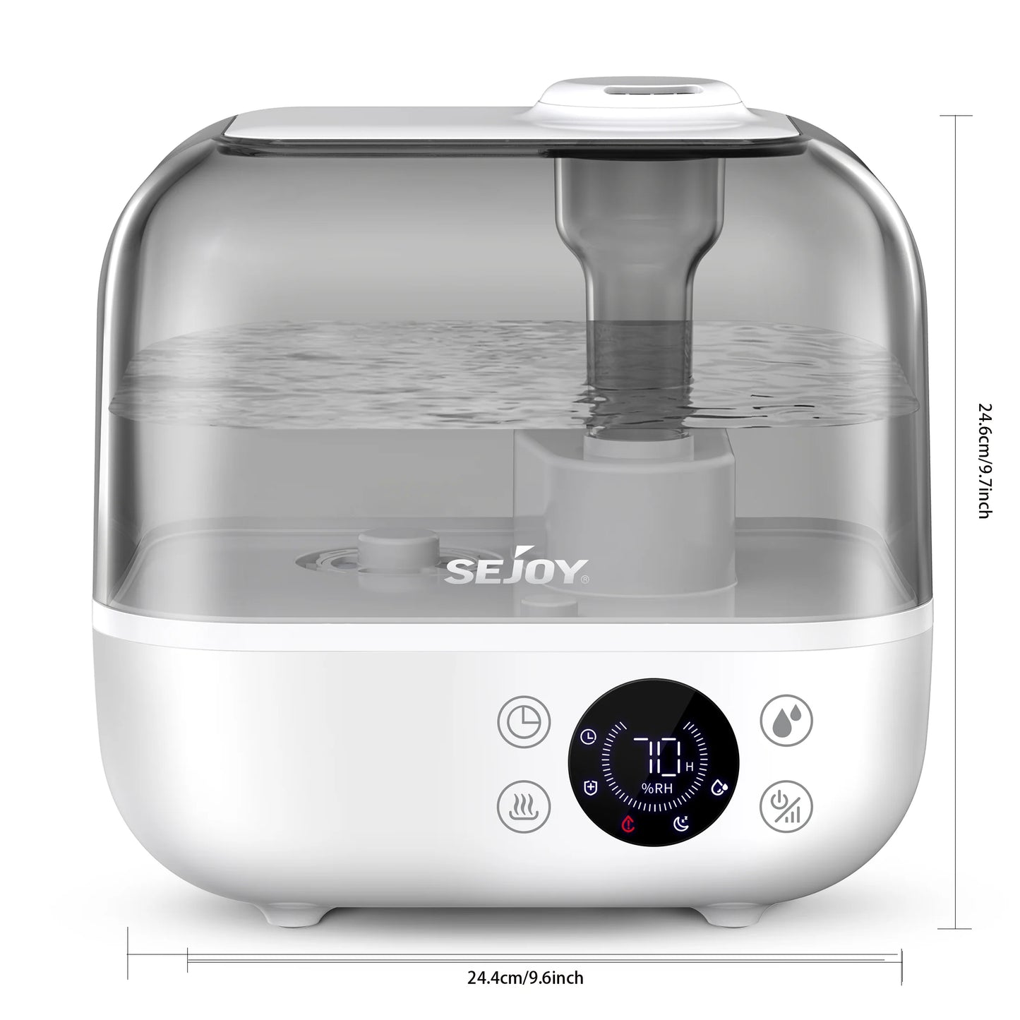 Humidifier for Bedroom Large Room Home 5L Upper Water Household Spray Humidification Machine with Diffuser Aromatherapy 110V US