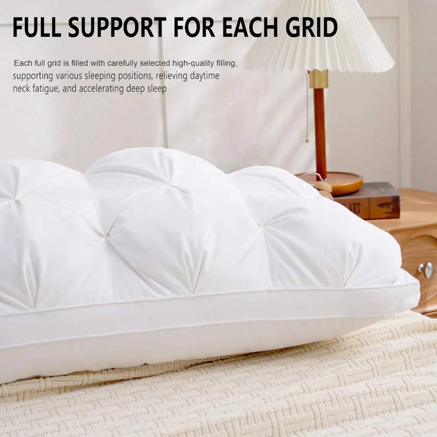 Bedsure Pillows Queen Size Set of 2 - Soft Bed Pillows for Sleeping 2 Pack, Fluffy and Supportive, Hotel Quality, Original Down