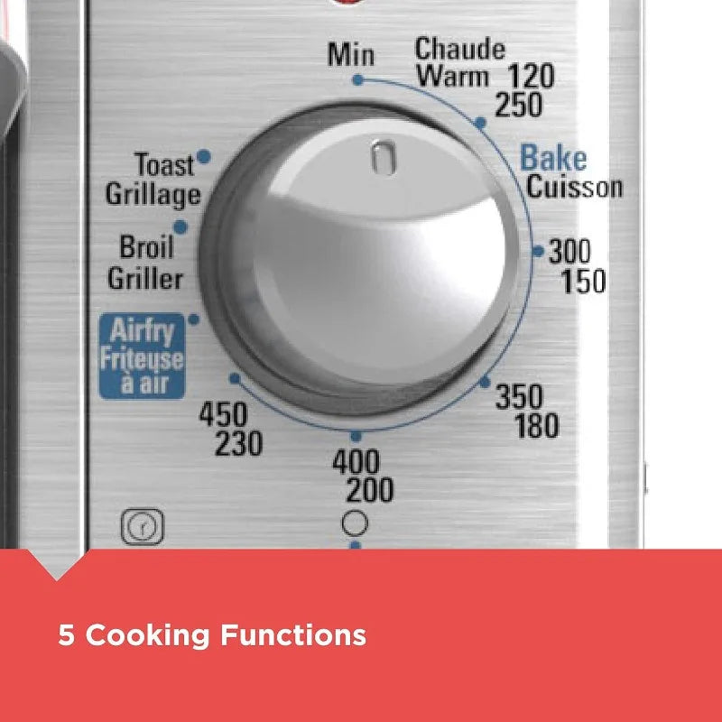 BLACK+DECKER Crisp 'N Bake Air Fry Countertop Convection Toaster Oven, 8-Slice, Fits 9” x 13” pan,12” Pizza, Timer, Keep Warm