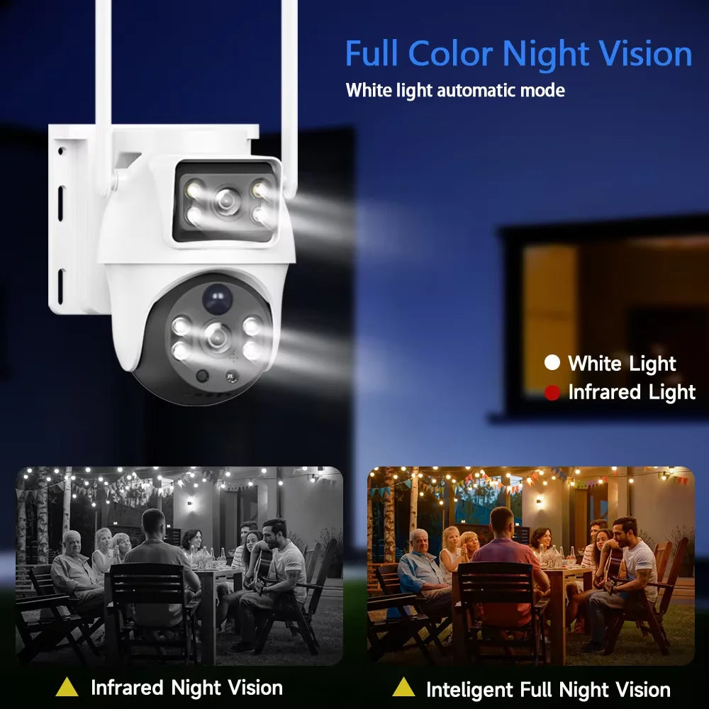 V380 8MP 2K Wireless Solar Camera Outdoor IP Camera