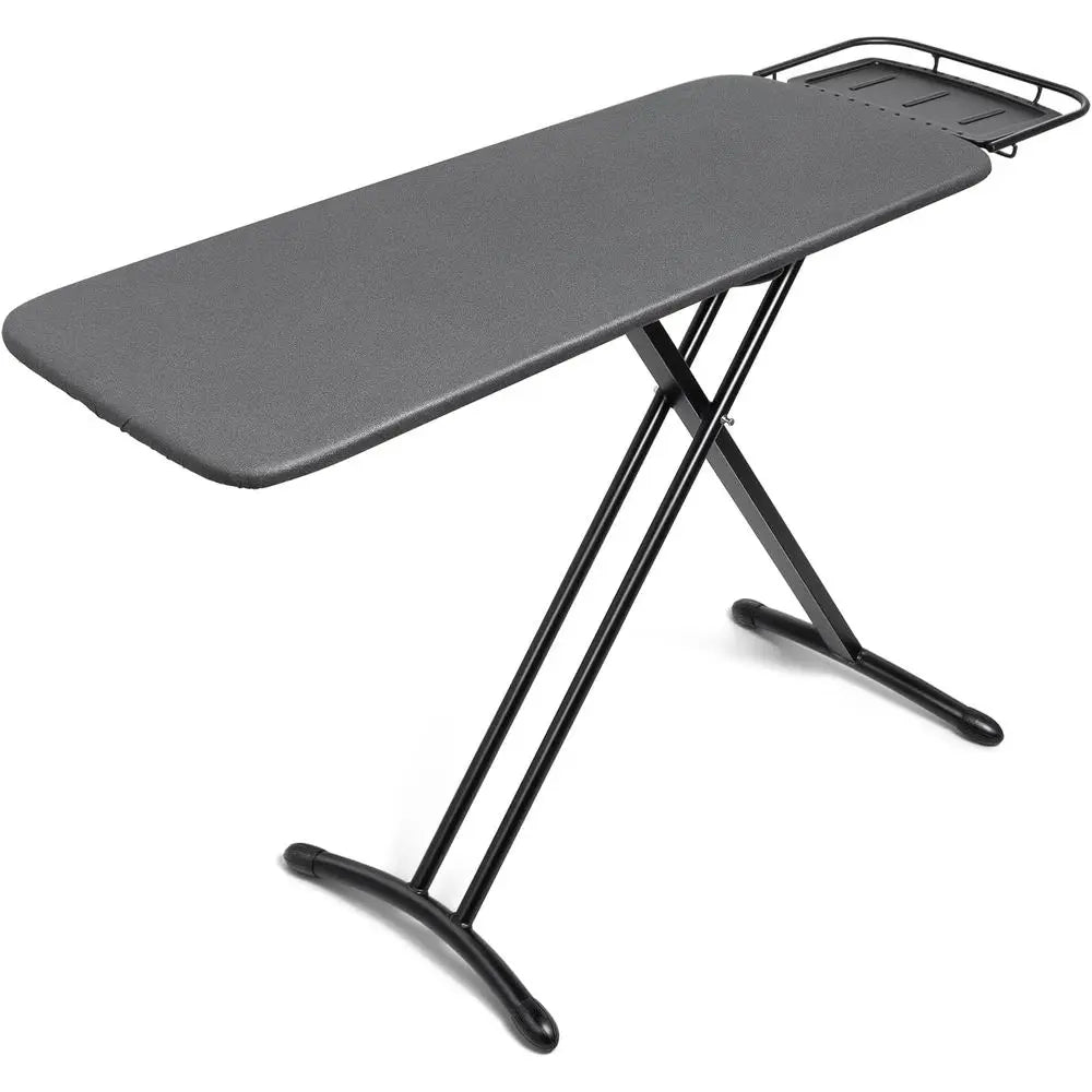 18x46 Ironing Board with Heat Resistant Cover and Thicken Felt Pad, Deluxe Iron Board with Steam Iron Rest, Adjustable Height He