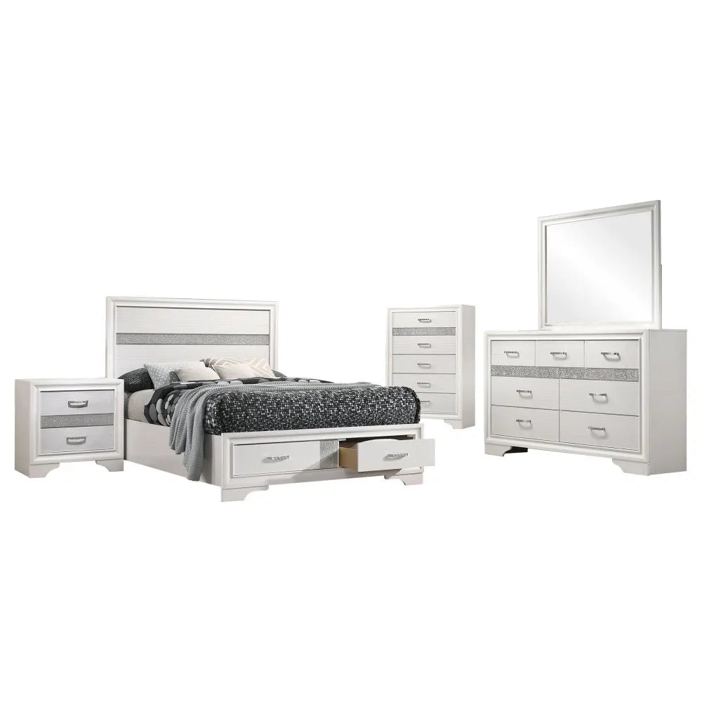 Annie White 5-piece Full Bedroom Set