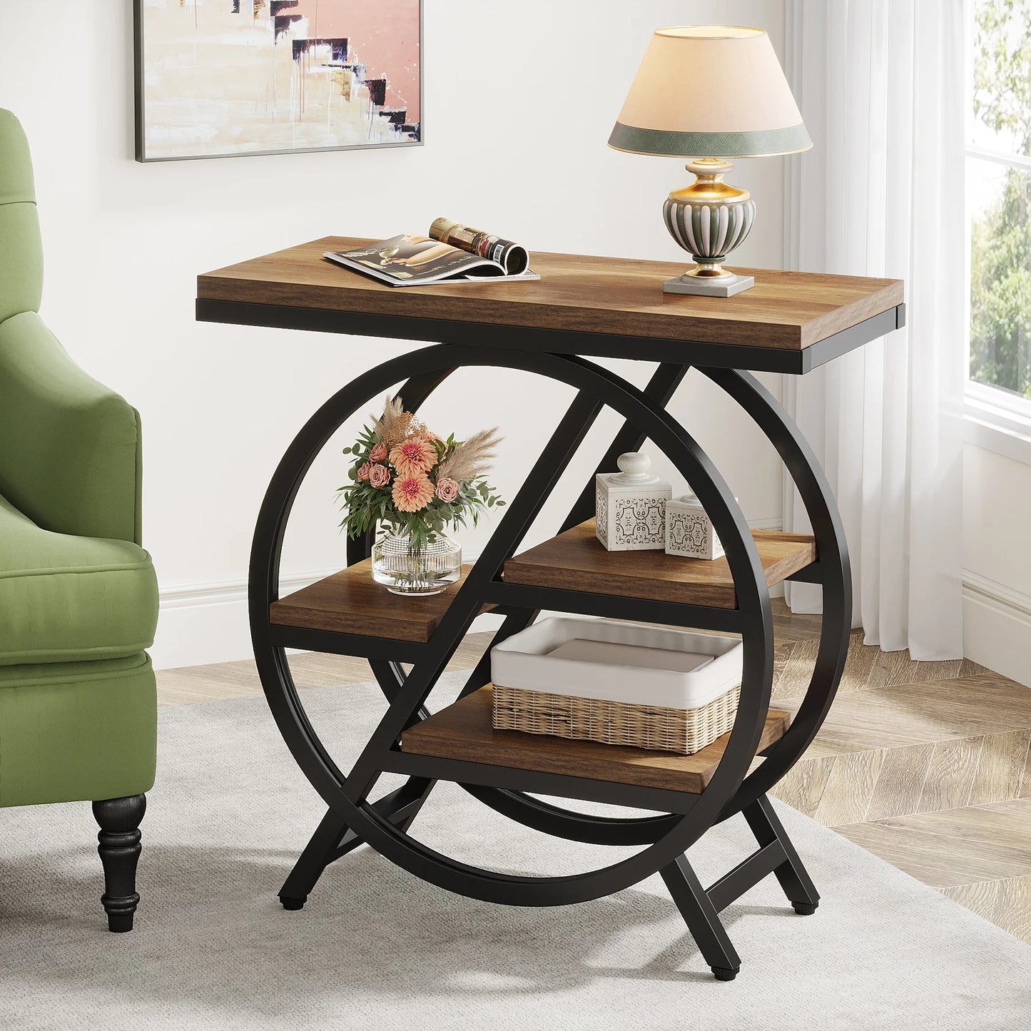 Tribesigns End Table For Living Room Three Tier Side Table