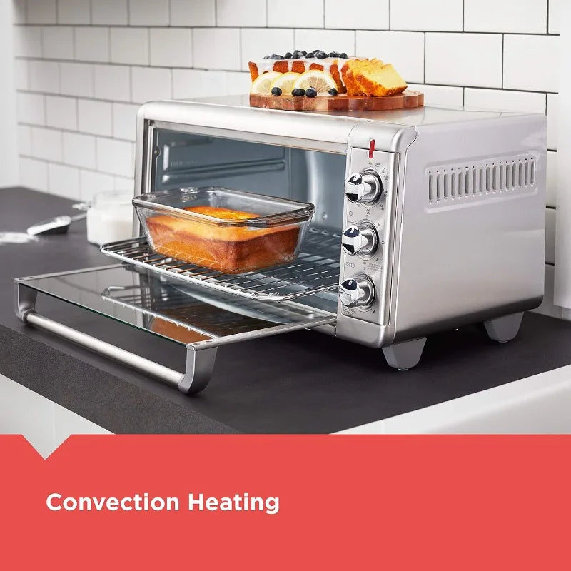 BLACK+DECKER Crisp 'N Bake Air Fry Countertop Convection Toaster Oven, 8-Slice, Fits 9” x 13” pan,12” Pizza, Timer, Keep Warm