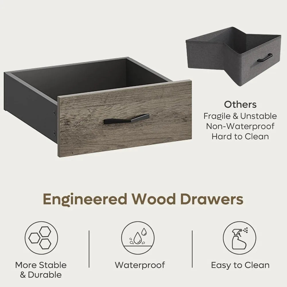 Huanzhuang Computer Desk With 4 Drawers Keyboard Tray