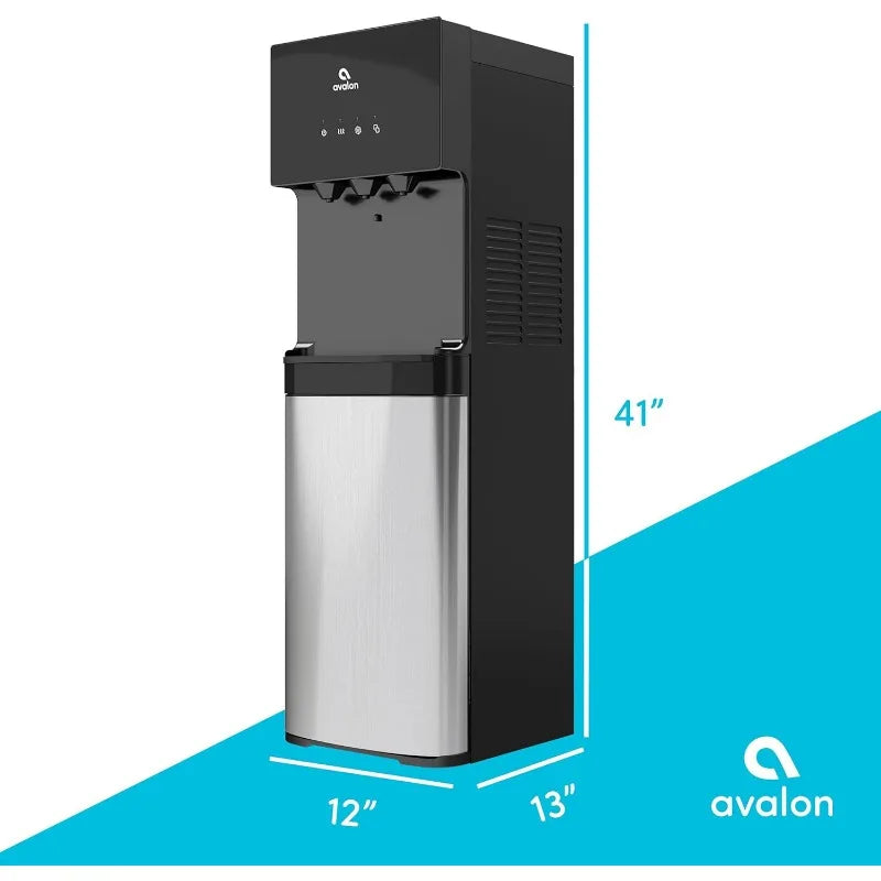 Avalon Bottom Loading Water Cooler Water Dispenser with BioGuard- 3 Temperature Settings - Hot, Cold & Room Water, Durable