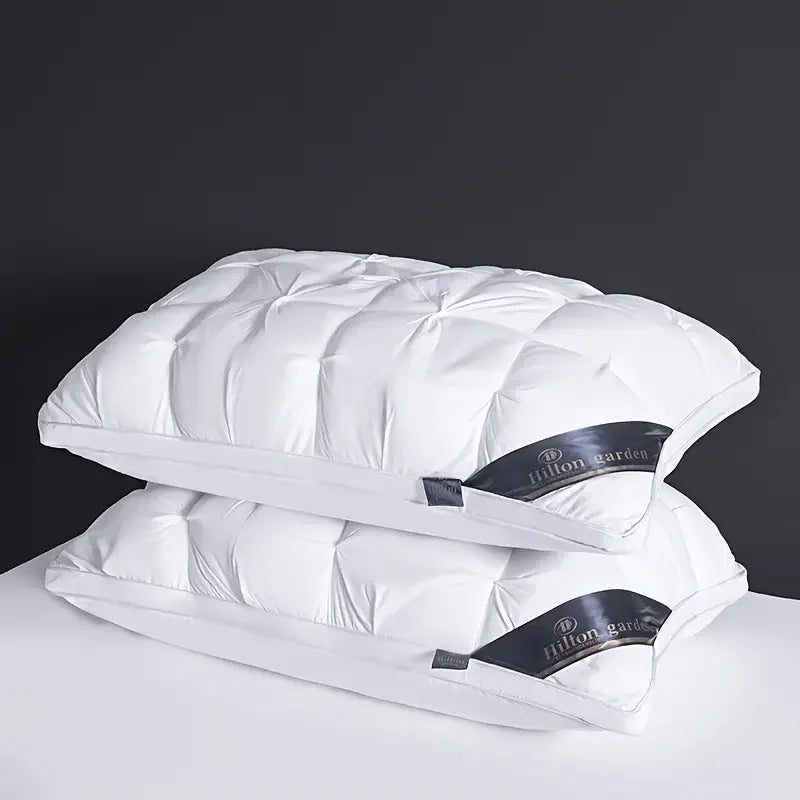 Bedding Bed Pillows for Sleeping Queen Size (White), Cooling Hotel Quality, Gusseted Pillow for Back, Stomach or Side Sleepers