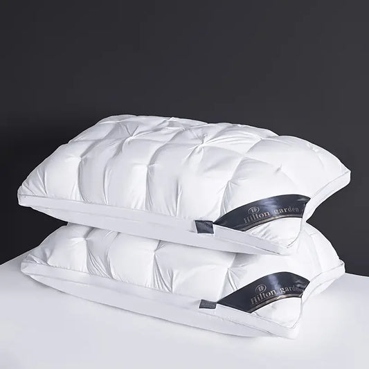 Bedding Bed Pillows for Sleeping Queen Size (White), Cooling Hotel Quality, Gusseted Pillow for Back, Stomach or Side Sleepers