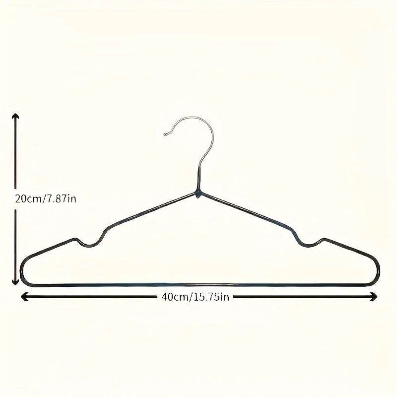 10pcs Heavy Duty Non-Slip Clothes Hangers, Space Saving Closet Organizers for Wardrobe, Laundry & Bedroom Storage
