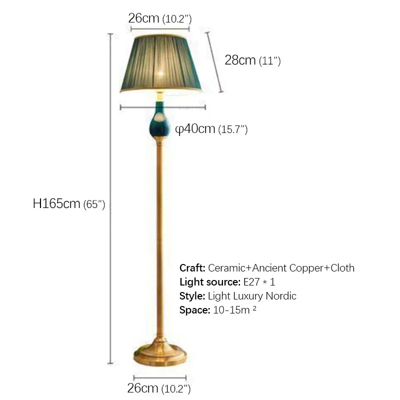BROTHER Modern Ceramics Floor Lamps Standing LED Nordic Creative Fashion Table Light For Home Living Room Bedroom Decor