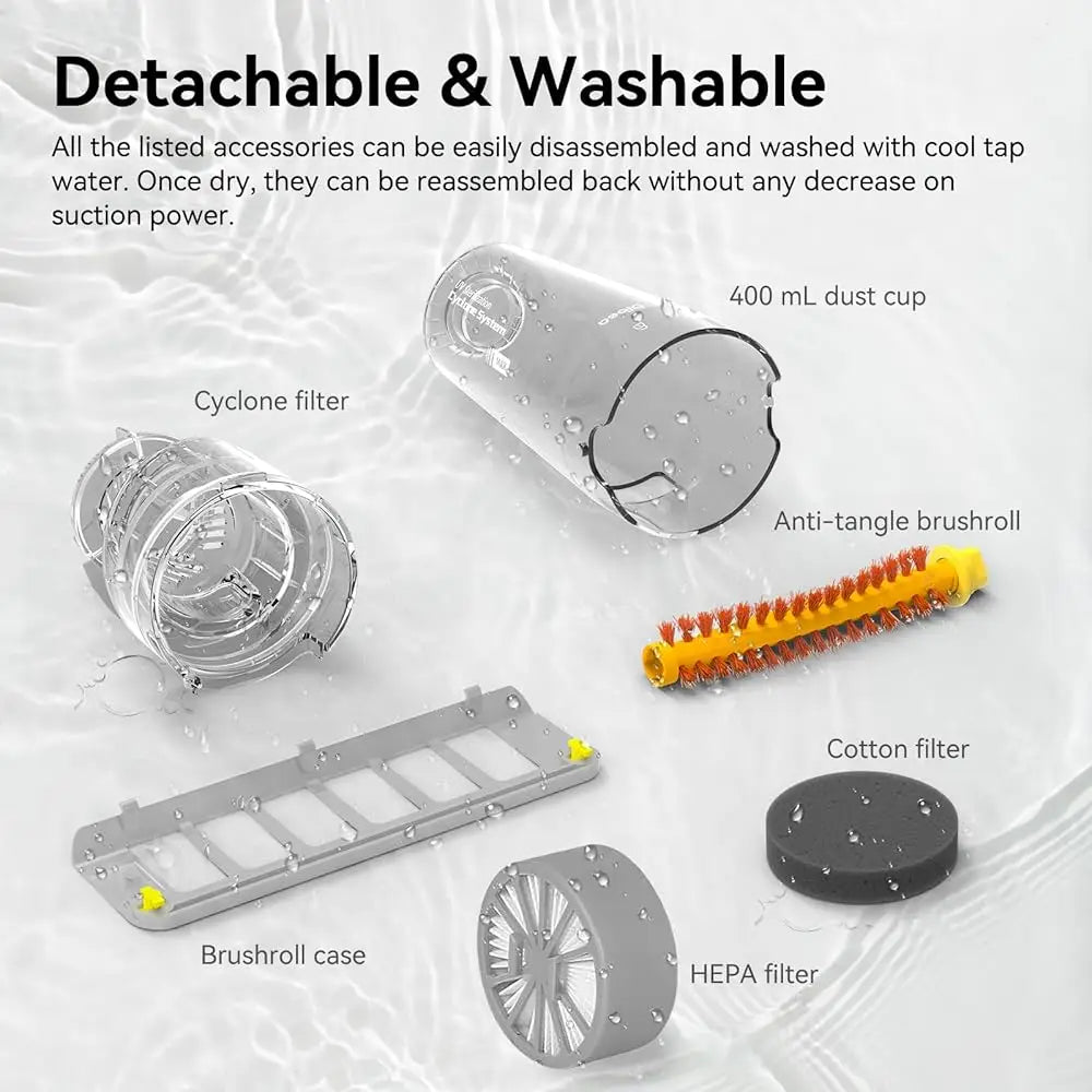 Handheld Bed Vacuum Cleaner Hine, Mattr Vacuum Cleaner With 15Kpa Suction, Uv Light, Washable Hepa For Deep Clean Fur, Hair,