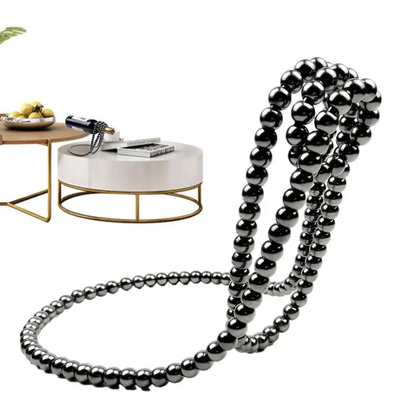 Pearl Necklace Wine Suspended Rack Creative Resin Hanging Single Wine Bottle Holder Stand Desktop Decoration