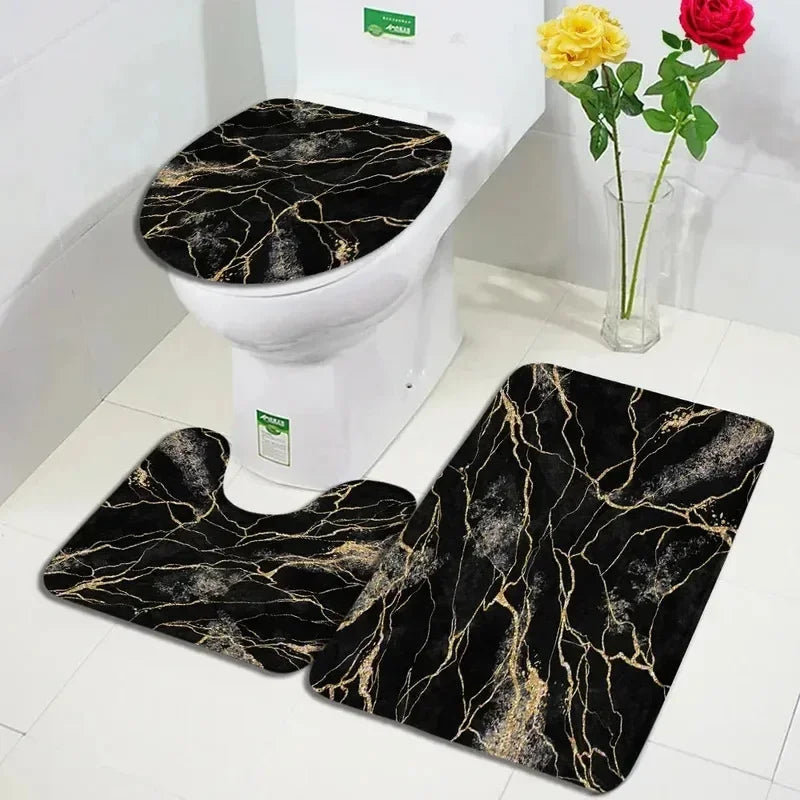 CN Zhejiang Abstract Marble Bath Mat Modern Non Slip Rug