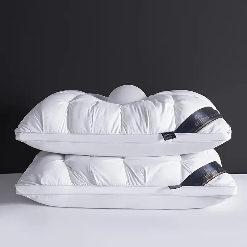 Bedding Bed Pillows for Sleeping Queen Size (White), Cooling Hotel Quality, Gusseted Pillow for Back, Stomach or Side Sleepers