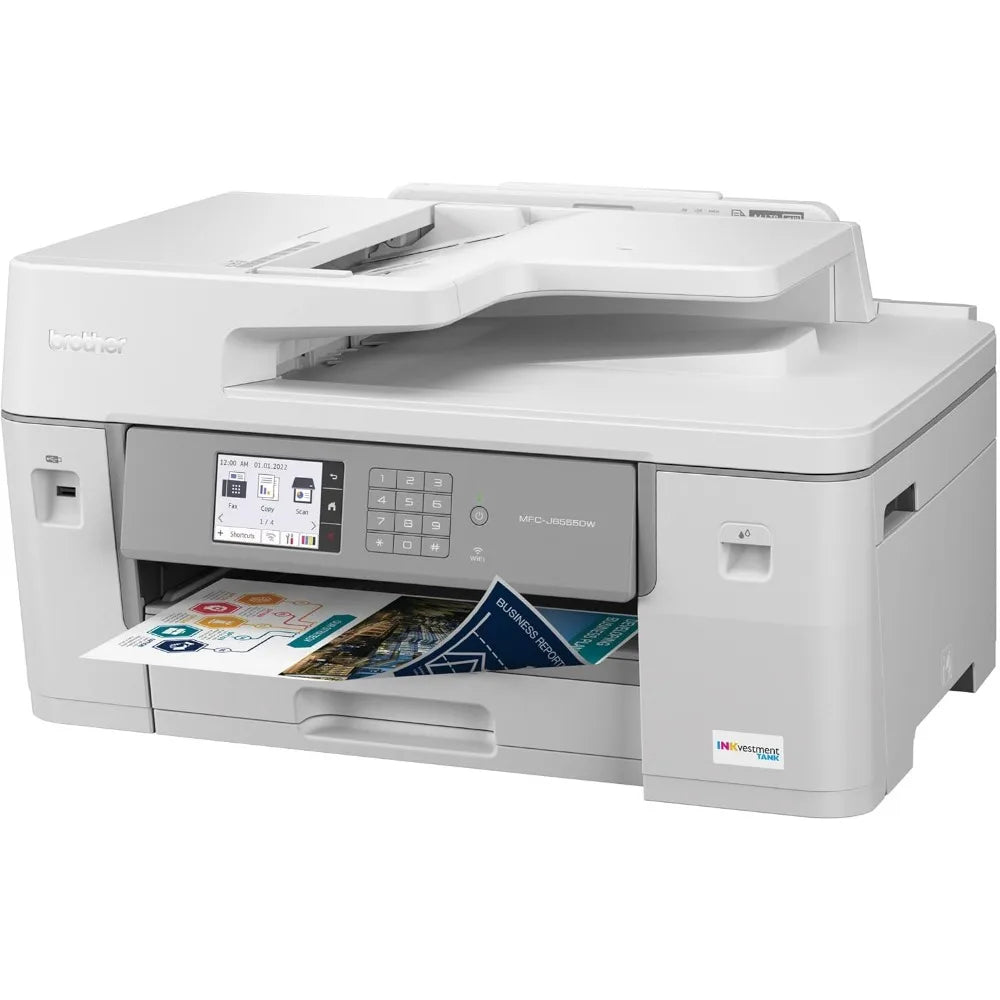 Office Products MFCJ6555DW INKvestment Tank Color Inkjet All-in-One Printer with up to 1 Year of Ink in-box1 and 11” x 17” Print