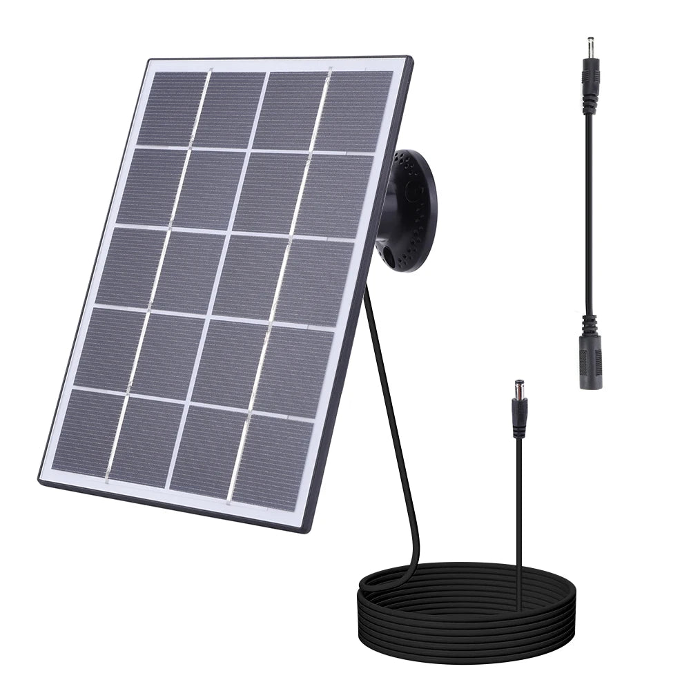 10W Solar Panel for Ring Camera Waterproof Camera Solar Panel 360° Adjustable Wall Mount for Ring Stick Up Cam/Spotlight Cam