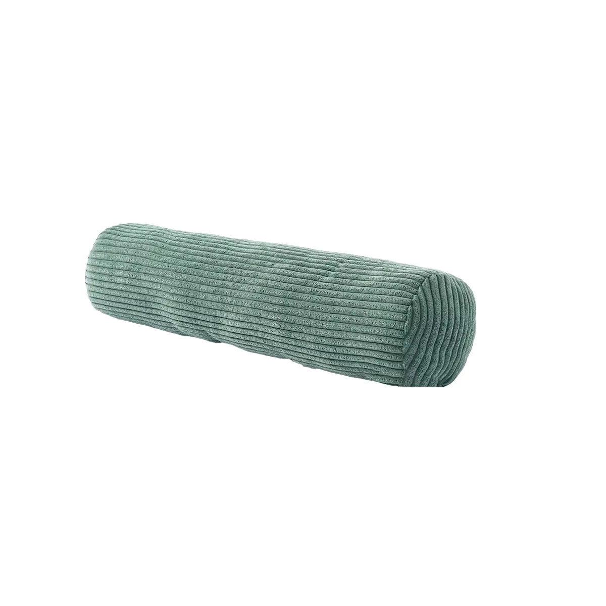 1pc 3D Stripe modern cylindrical support pillow corduroy Pillow, Machine Washable Polyester Fiber Filling, Suitable for Indoor