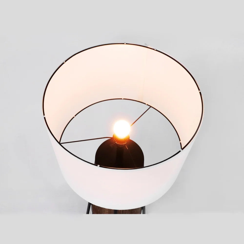 XMSJ Floor Lamp With Wood Shelves Energy Efficient LED