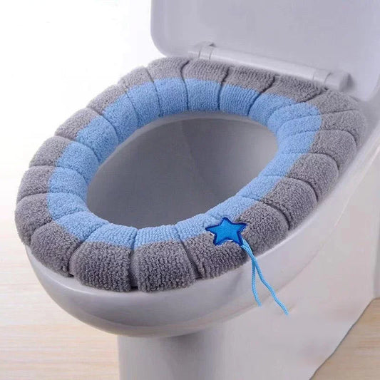 1Pcs Bathroom Toilet Seat Cover Soft Warmer Washable Mat Cover Pad Cushion Seat Case Toilet Lid Cover Accessories Bath Home