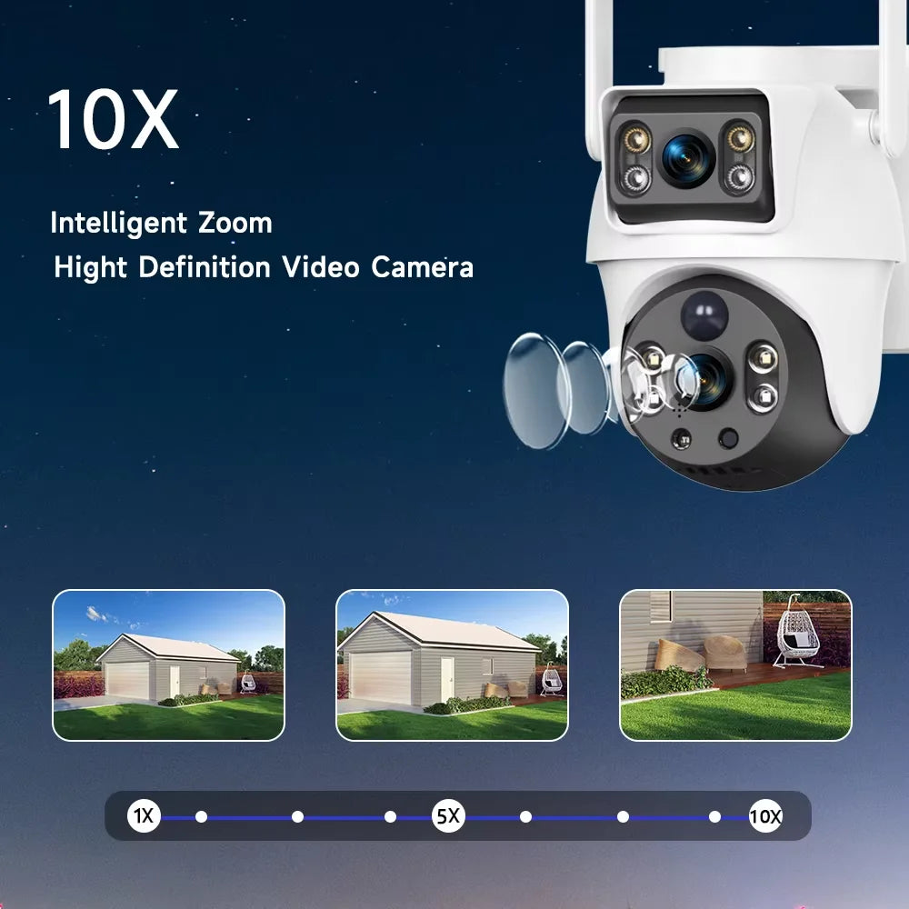 V380 8MP 2K Wireless Solar Camera Outdoor IP Camera