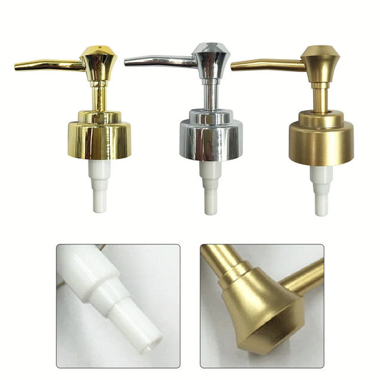 Gold Soap Pump Liquid Lotion Dispenser Head Nozzle Bathroom Liquid Soap Shampoo Dispenser Accessories Plastic