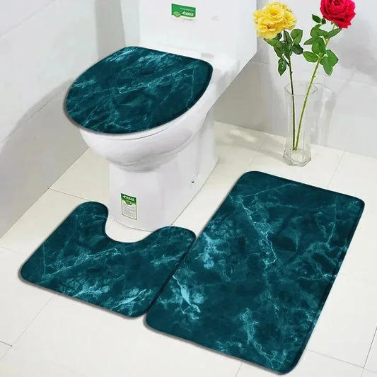 CN Zhejiang Abstract Marble Bath Mat Modern Non Slip Rug