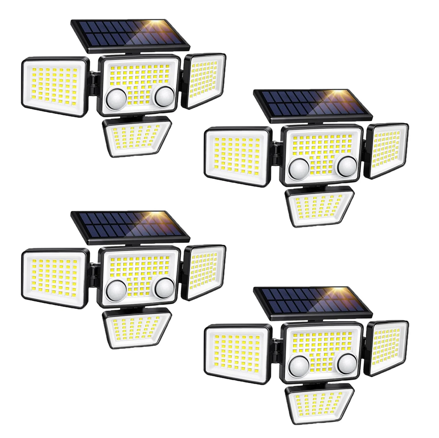 Solar Outdoor Lights - 3000LM 188 LED Motion Sensor Lights Solar Flood Security Lights for Backyard Yard Patio