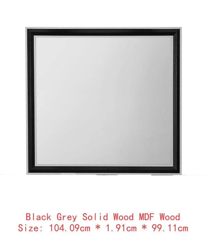 5PC King Bedroom Set – Grey & Black Design
