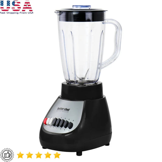 XMSJ 10 Speed Countertop Blender With Plastic Jar And Pulse