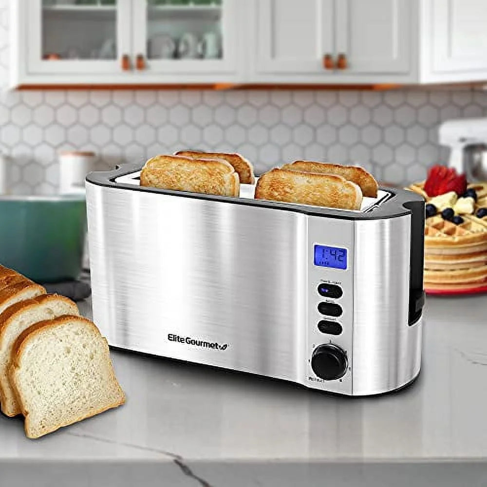 XMSJ Digital Stainless Steel Toaster With LED Display