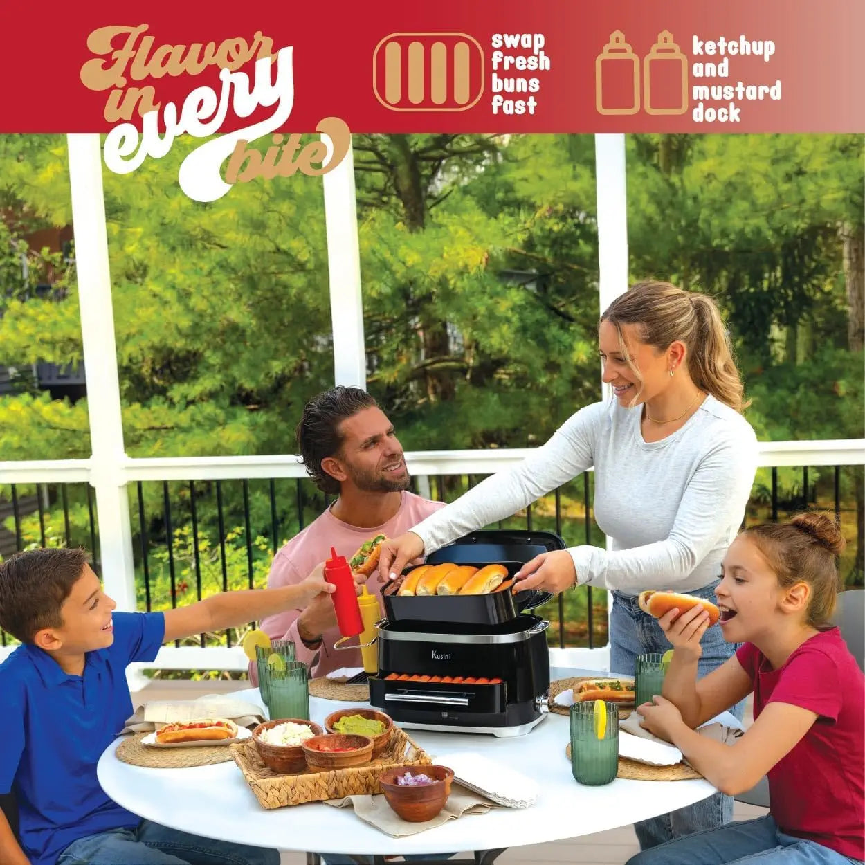 Hot Dog Steamer Machine With Bun Warmer, 24 Hot Dog & 12 Buns - Electric Food Steamer for Cooking Vegetables, Fish, &amp