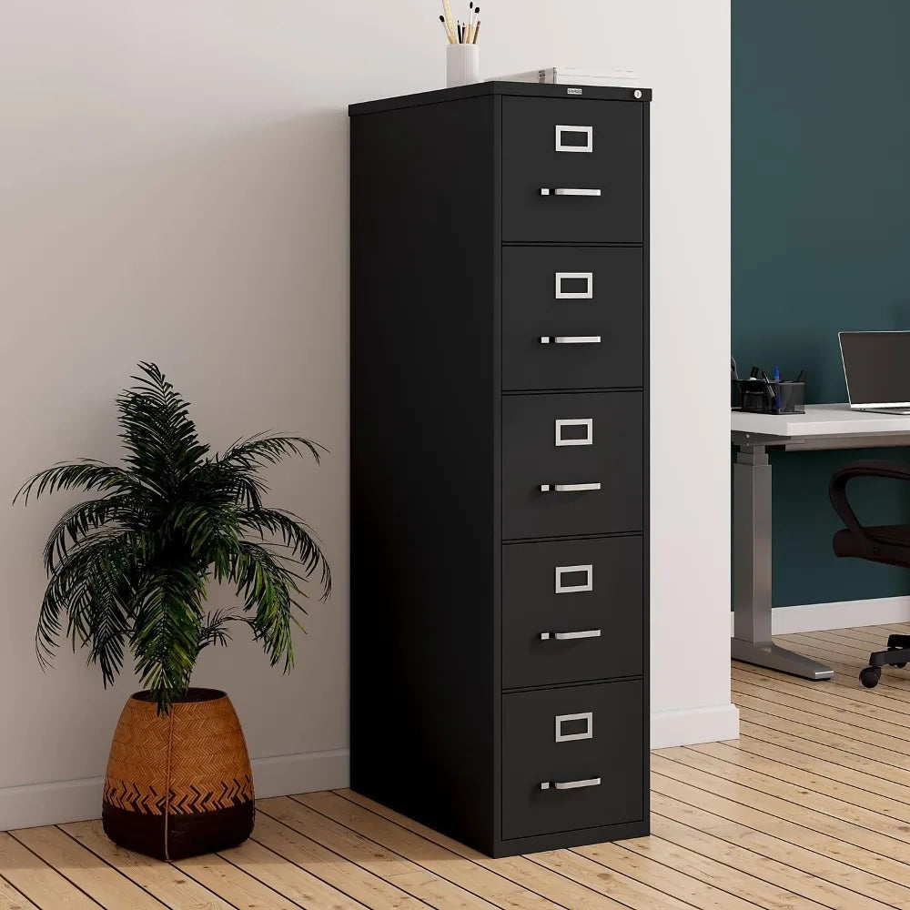 Vertical File Cabinet 5 Drawer Lockable Office Storage
