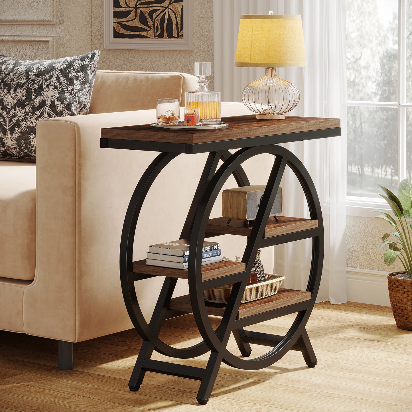 Tribesigns End Table For Living Room Three Tier Side Table