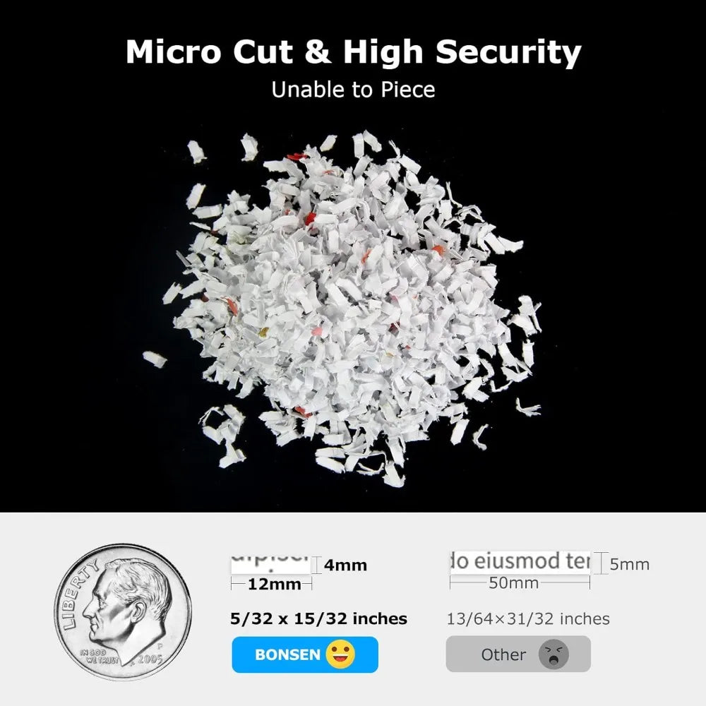 Shredder for Office, 120-Sheet Auto Feed Paper Shredder, Micro Cut Paper Shredders for Home Office Use