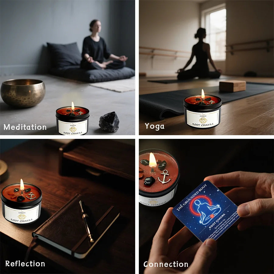 Patchouli Scented Candle 3oz, Chakra Series, For Meditation, Yoga, SPA, Bedroom Nighttime, Birthday, Valentine's, Christmas Gift