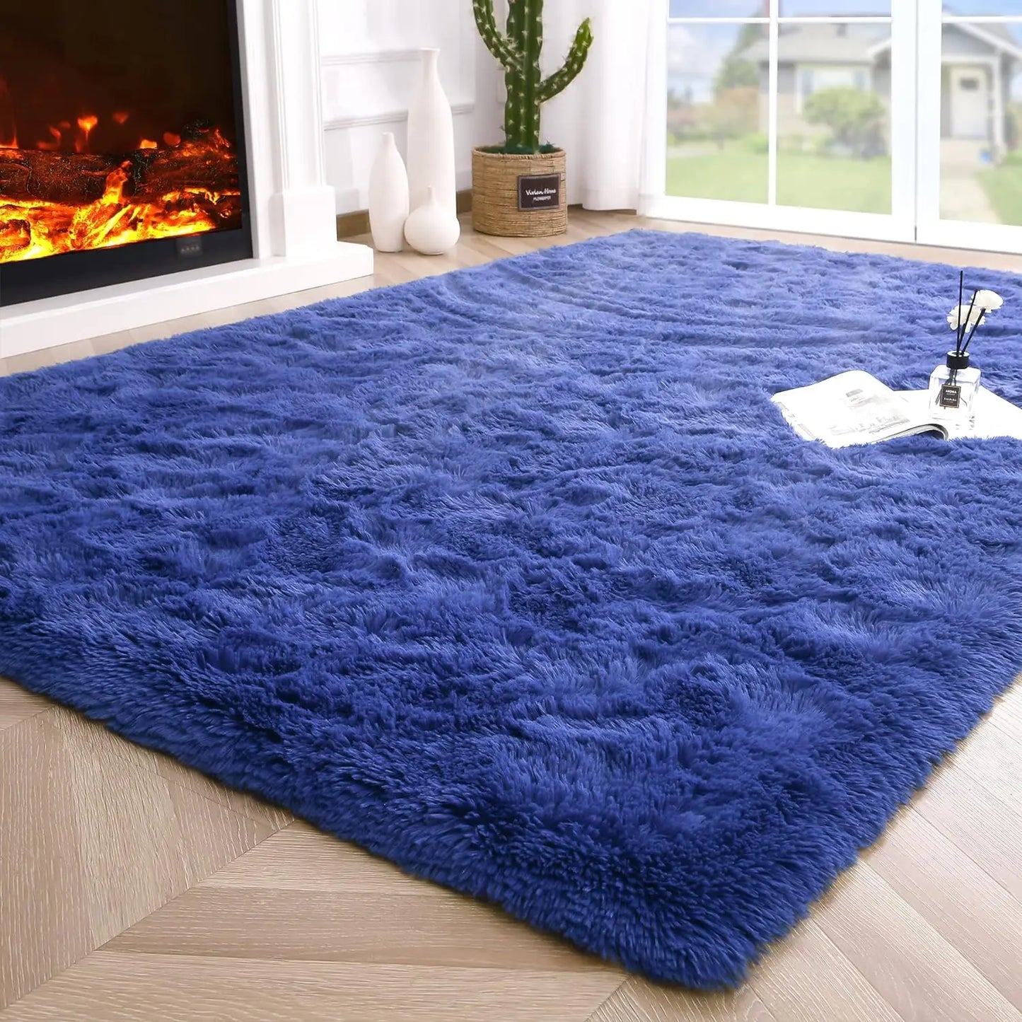 Fluffy Rugs for Bedroom Fuzzy Area Rugs for Living Room Soft Kids Carpet Non Slip Rugs for Hardwood Floors Room Decor