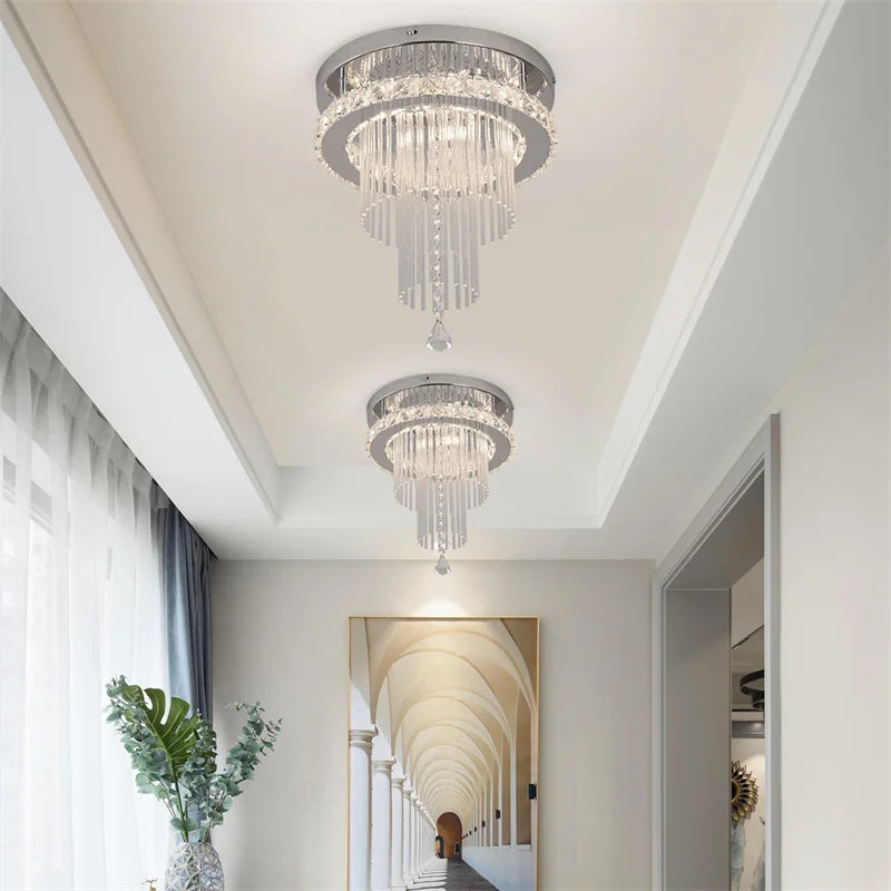 GreeLustr Modern Crystal Chandelier Led Pendant Light