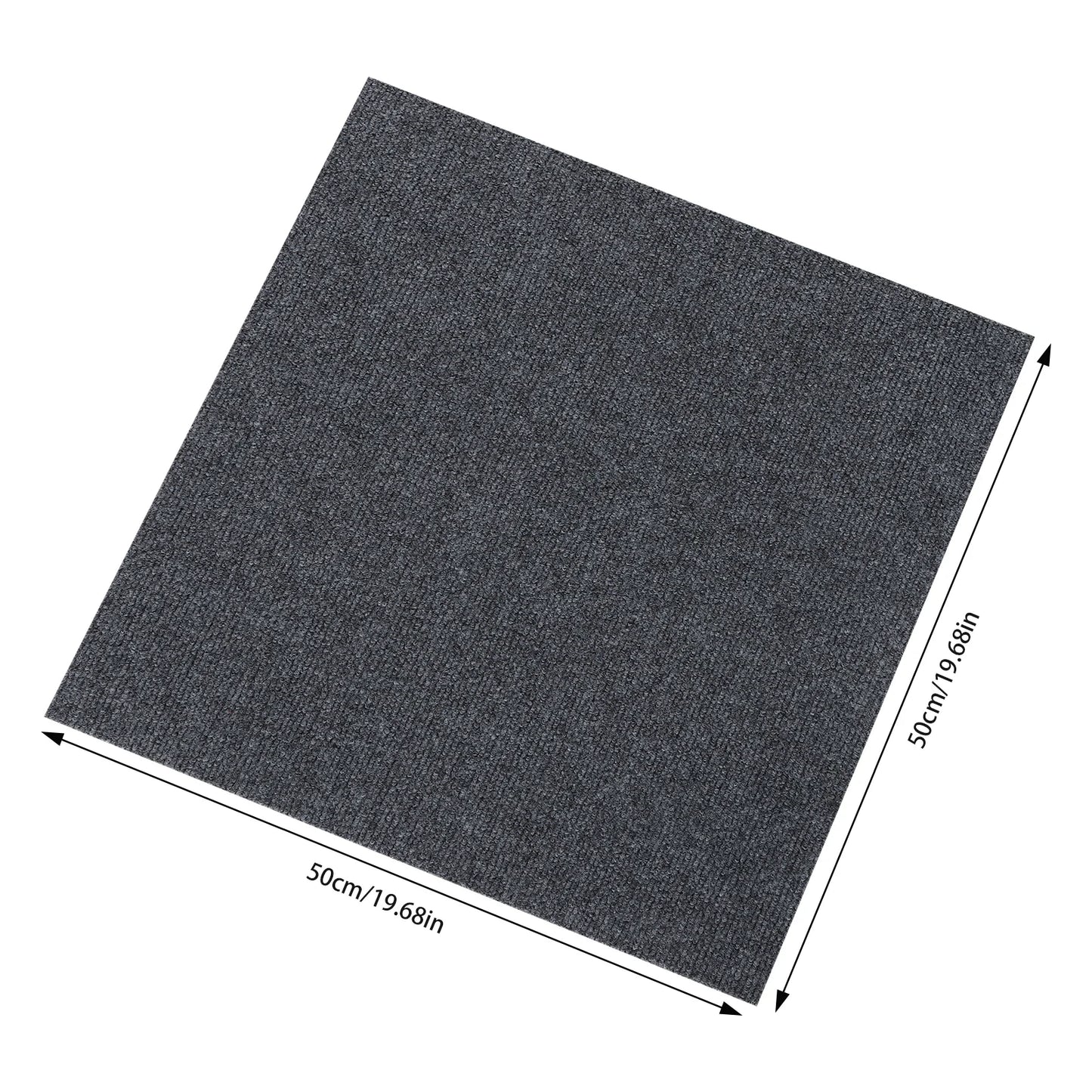 20 Pack Carpet Tile 50x50CM Self Adhesive Carpet Floor Tiles Anti-Slip Reusable Carpet Squares Peel DIY for Bedroom Living Room