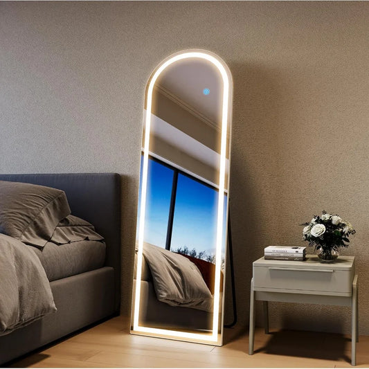 Hign-concerned LED Full Body Mirror With Dimmable Lights
