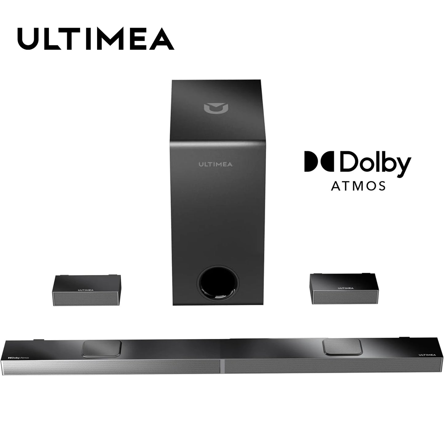 ULTIMEA 520W 5.1.2 Dolby Atmos Soundbar for TV, Surround Sound System Powerful Home Theater Bluetooth Speakers with 4K HDR & ARC