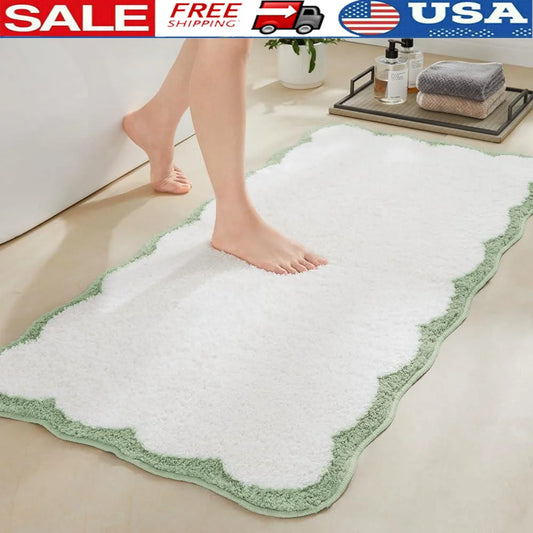 DUTRIEUXCN Microfiber Bathroom Runner Rug Non Slip Backing