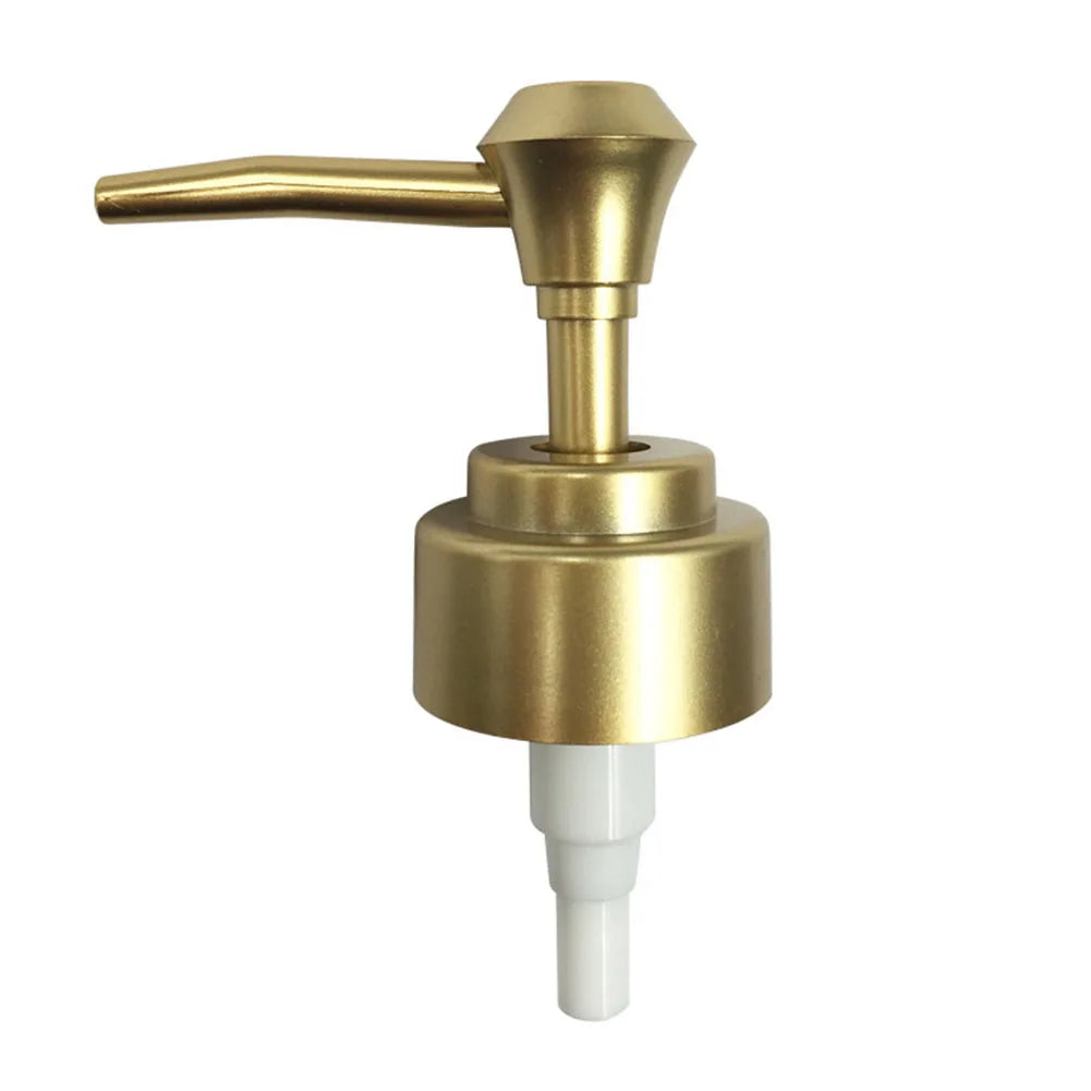 Gold Soap Pump Liquid Lotion Dispenser Head Nozzle Bathroom Liquid Soap Shampoo Dispenser Accessories Plastic