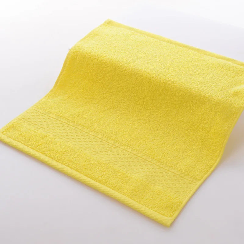 20 Colors Handkerchief Towels High Quality Cotton Small Towel Solid Color Soft Thick 34*34cm for Adults Kids Hand Towels toalhas